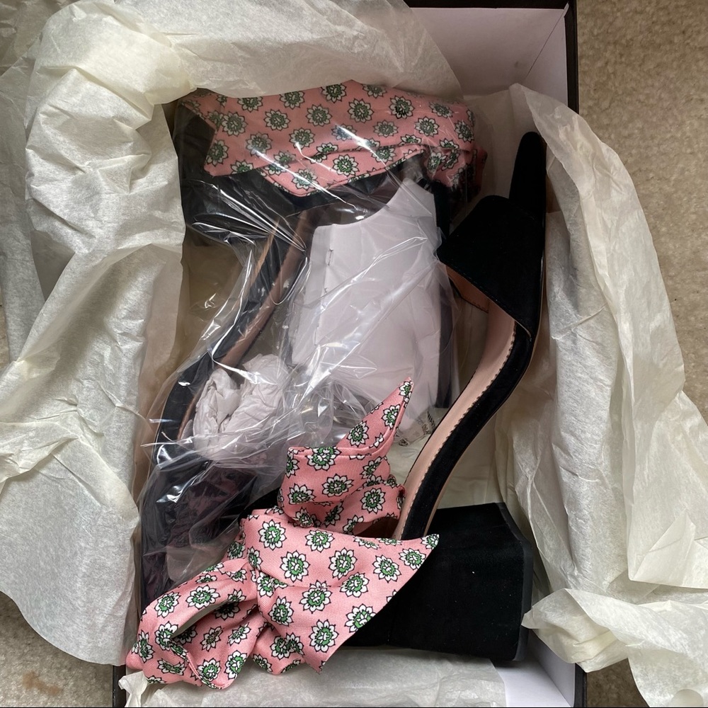 Jcrew Penny ankle-strap sandals in suede with scarf tie - Picture 2 of 4